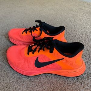Nike Women's Bright Orange and Black Running Shoes